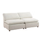 SSline Modern Modular Convertible Sectional Sofa Couch, Self-customization Design Sofa, White