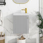 SSLine 16" Small Wall Mounted Bathroom Vanity with Sink Comboc