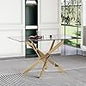 SSLine Gold 51" Rectangular Dining Table for 4 People