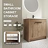 SSLine 36-Inch Bathroom Vanity with Sink (Natural Brown)