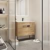 SSLine Modern 36" Wall Mounted & Free Standing Bathroom Vanity with Sink