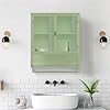 SSLine Metal Wall-Mount 3-tier Bathroom Cabinet with Towel Bar