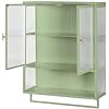 SSLine Metal Wall-Mount 3-tier Bathroom Cabinet with Towel Bar