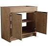 SSLine 36-Inch Bathroom Vanity with Sink (Natural Brown)