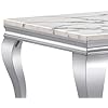 SSLine S Shape Rectangular 46.8" Faux Marble Coffee Table