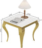 SSLine S Shape Modern Faux Marble Luxury Square End Table