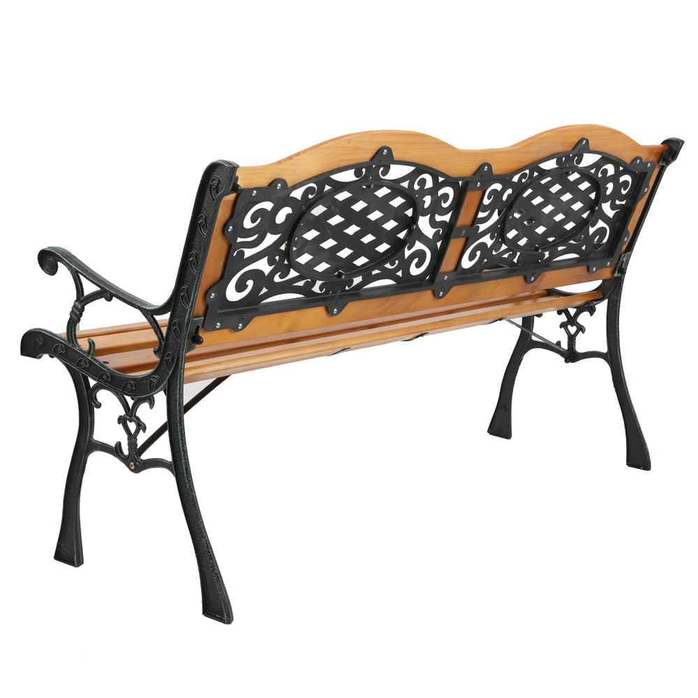 SSLine Outdoor Hardwood Garden Bench 49-Inch Patio Park Bench