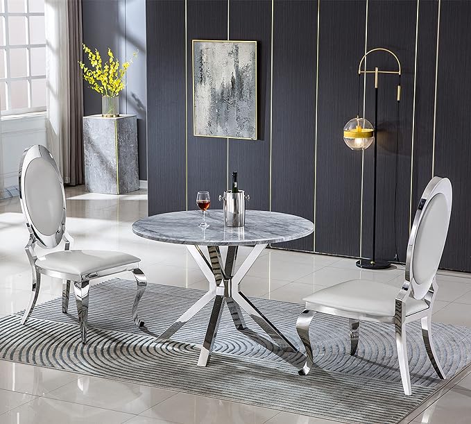 SSLine Modern Luxury Dining Chairs for Kitchen Dining Room (Table Not Included)