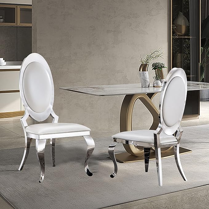 SSLine Modern Luxury Dining Chairs for Kitchen Dining Room (Table Not Included)